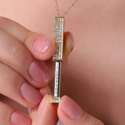 Romantic Message Engraved Necklace